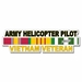 U.S. Army Helicopter Pilot Vietnam Veteran Window Strip Decal