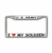 U.S. Army 'I Love My Soldier' License Plate Frame