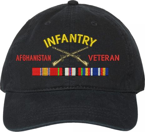 U.S. Army Infantry Afghanistan Veteran Unstructured Dad Cap