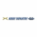 U.S. Army Infantry CIB Window Strip Decal Sticker