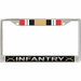 U.S. Army Infantry Iraq Veteran License Plate Frame