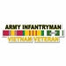 U.S. Army Infantryman Vietnam Veteran Window Strip Decal