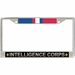 U.S. Army Intelligence Corps Kosovo Veteran License Plate Frame