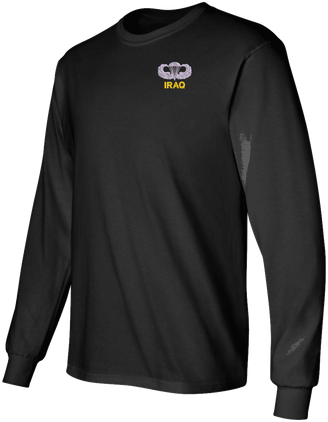 U.S. Army Iraq Jump Wings Long Sleeve T-Shirt