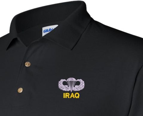 U.S. Army Iraq Jump Wings Polo