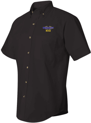 U.S. Army Iraq (CIB) Short Sleeve Dress Shirt - CLOSEOUT SALE!