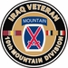 U.S. Army Iraq Veteran 10th Mountain Decal Sticker