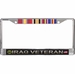 U.S. Army Iraq Veteran 3-Ribbon Stack License Plate Frame