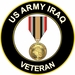 U.S. Army Iraq Veteran Metal Sticker Decal