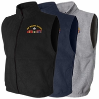 U.S. Army Iraq Veteran Unit Fleece Vests with Iraq Service Ribbons Thumbnail Illustration
