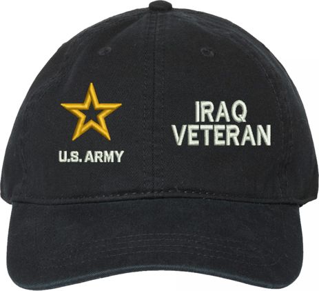 U.S. Army Iraq Veteran Unstructured Dad Cap
