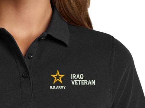 U.S. Army Iraq Veteran Women's Stain-Release Polo
