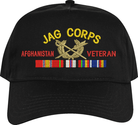 U.S. Army Judge Advocate General's Corps Afghanistan Veteran Embroidered Cap