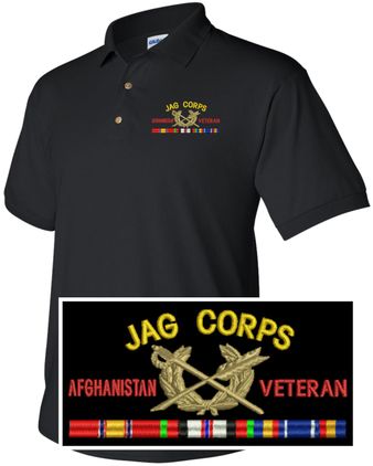 U.S. Army Judge Advocate General's Corps Afghanistan Veteran Polo