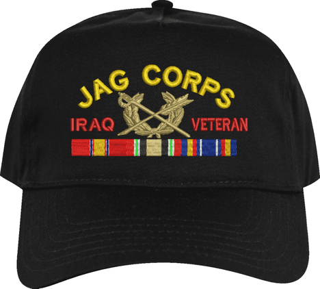 U.S. Army Judge Advocate General's Corps Iraq Veteran Embroidered Cap