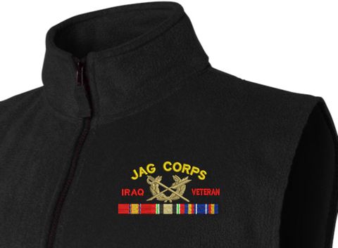 U.S. Army Judge Advocate General's Corps Iraq Veteran Fleece Vest