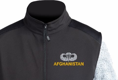 U.S. Army Jump Wings Afghanistan Thermal Windstop Vest