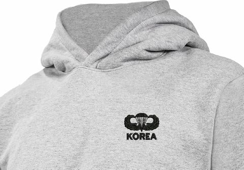 U.S. Army Jump Wings Korea Heavy Weight Fleece Hoodie