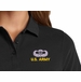 U.S. Army Jump Wings with Text Women's Stain-Release Polo