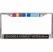 U.S. Army Korea Combat Veteran 3-Ribbon Stack License Plate Frame