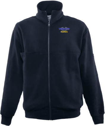 U.S. Army Korea (CIB) Firefighter's Full Zip Turtleneck