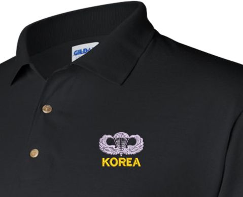 U.S. Army Korea Jump Wings Polo
