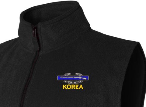 U.S. Army Korea (CIB) Full-Zip Fleece Vest