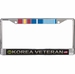 U.S. Army Korea Veteran 3-Ribbon Stack License Plate Frame