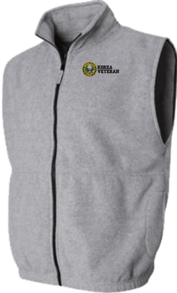 U.S. Army Korea Veteran Full Zip Fleece Vest