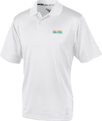 U.S. Army Korea Veteran White Moisture Wicking Polo Large