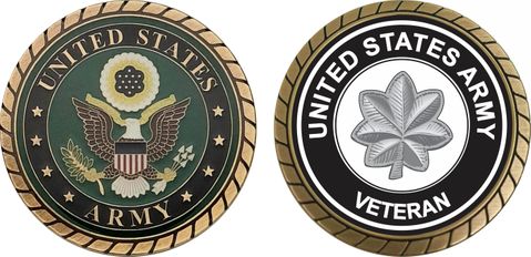 U.S. Army Lieutenant Colonel Veteran Challenge Coin