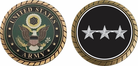 U.S. Army Lieutenant General Challenge Coin