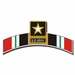 U.S. Army Logo Sticker Iraq Ribbon