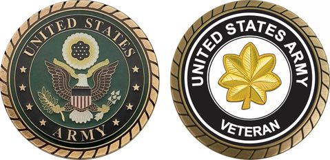U.S. Army Major Veteran Challenge Coin
