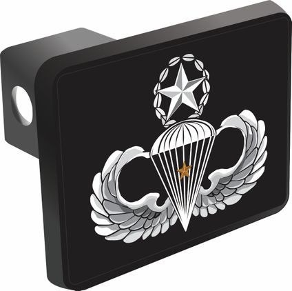 U.S. Army Master 1 Combat Jump Wings Trailer Hitch Cover