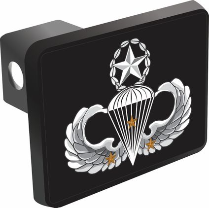 U.S. Army Master 3 Combat Jump Wings Trailer Hitch Cover
