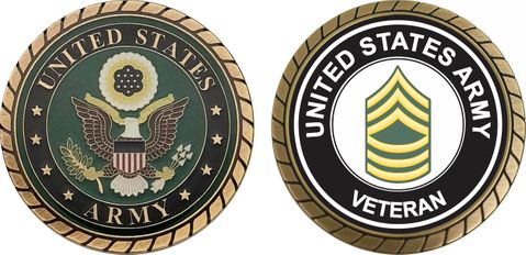 U.S. Army Master Sergeant Veteran Challenge Coin