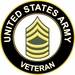 U.S. Army Master Sergeant Veteran Sticker Decal