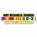 U.S. Army Mechanical Engineer Vietnam Veteran Window Strip Decal