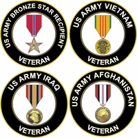 U.S. Army Medals Awards Decals Thumbnail Illustration