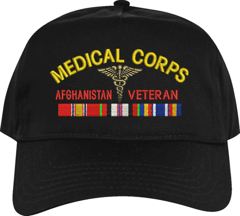 U.S. Army Medical Corps Afghanistan Veteran Embroidered Cap