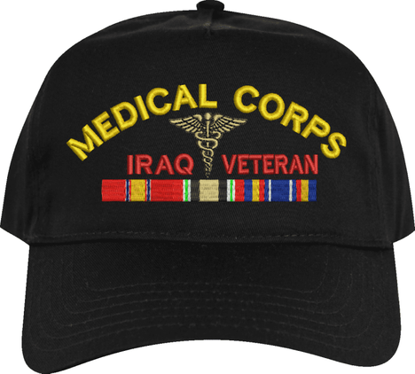 U.S. Army Medical Corps Iraq Veteran Embroidered Cap