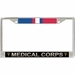 U.S. Army Medical Corps Kosovo Veteran License Plate Frame