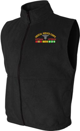 U.S. Army Medical Service Corps Vietnam Veteran Fleece Vest