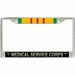 U.S. Army Medical Service Corps Vietnam Veteran License Plate Frame