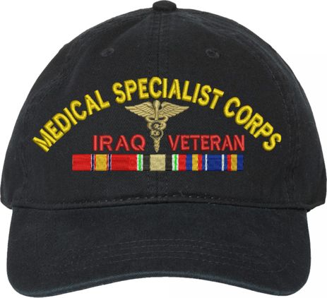 U.S. Army Medical Specialist Corps Iraq Veteran Unstructured Dad Cap