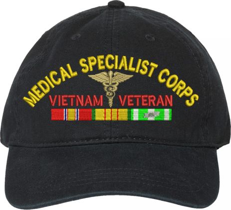 U.S. Army Medical Specialist Corps Vietnam Veteran Unstructured Dad Cap
