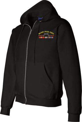 U.S. Army Military Police Corps Afghanistan Veteran Zippered Hoodie