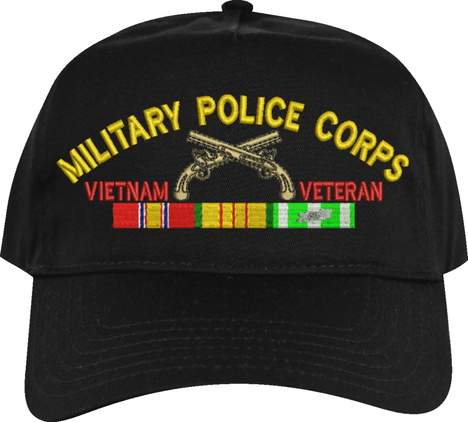 U.S. Army Military Police Corps Vietnam Veteran Embroidered Cap