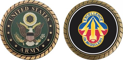 U.S. Army Missile Command Unit Crest Challenge Coin
